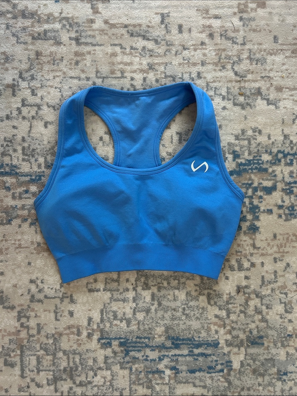 TLF Seamless Racerback Sports Bra - Blue